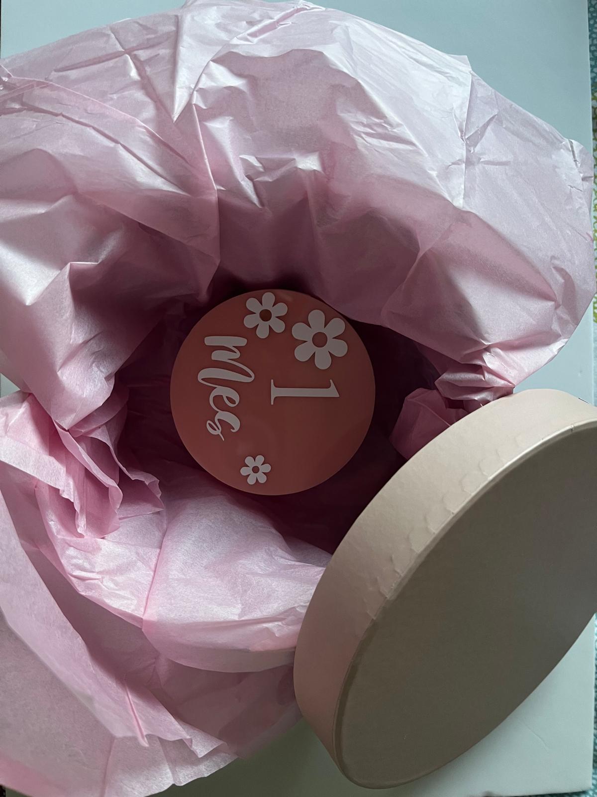 Kit de Nacimiento: Círculos de Plexiglás, Caja Personalizada y Fotografía de Nacimiento 💕