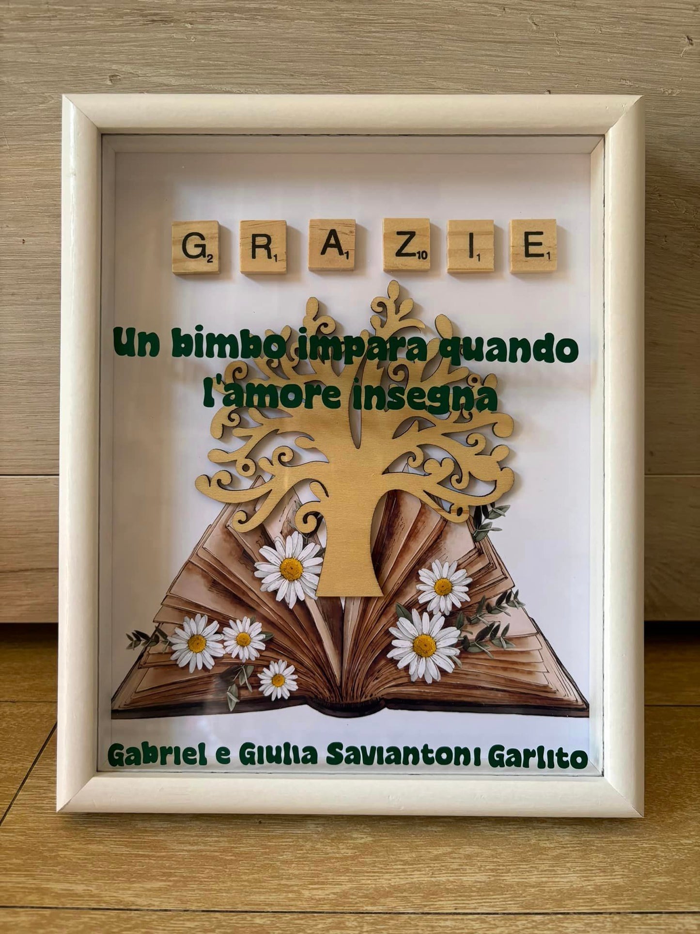 Cornice "Grazie Maestra"