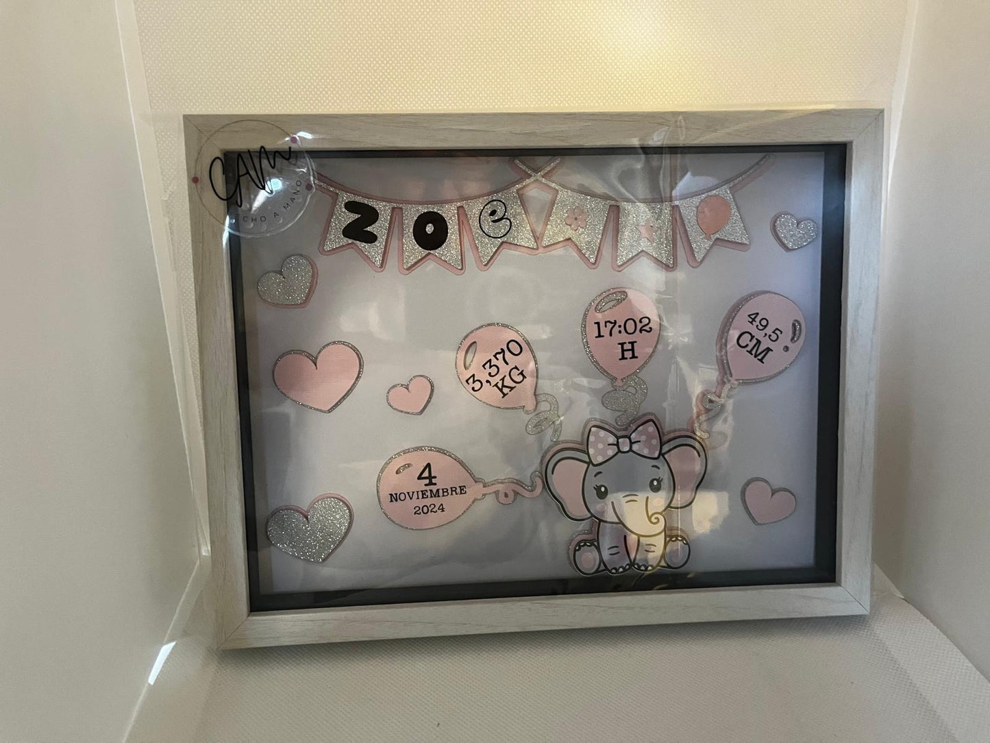 Kit de Nacimiento: Círculos de Plexiglás, Caja Personalizada y Fotografía de Nacimiento 💕