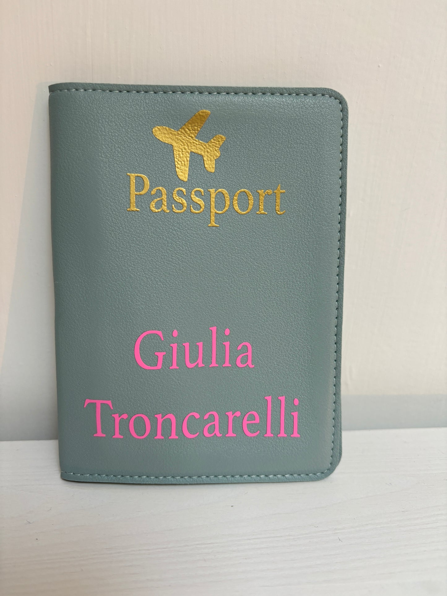 Kit Personalizzato Porta Passaporto + Etichetta per Valigia