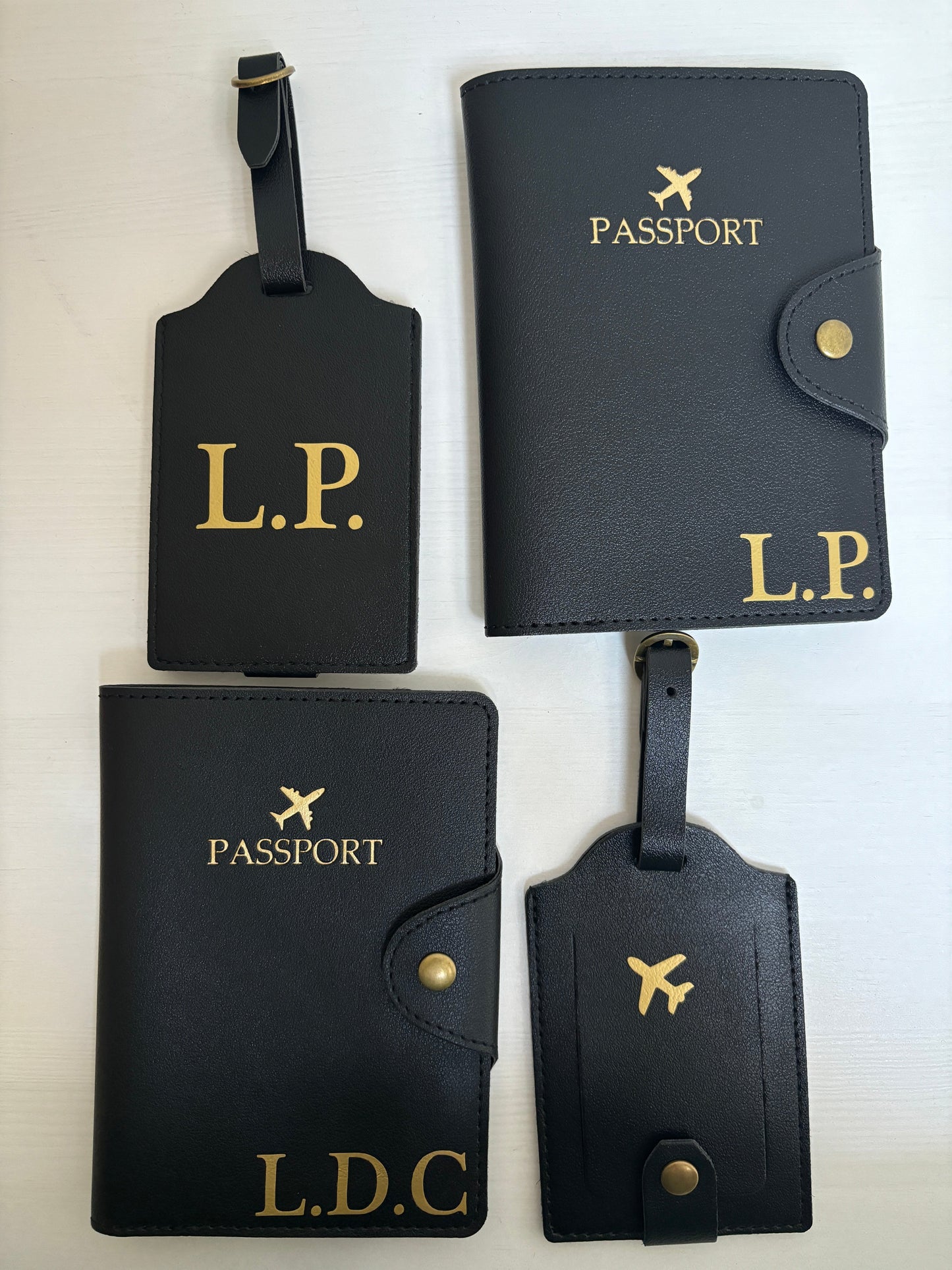 Kit Personalizzato Porta Passaporto + Etichetta per Valigia
