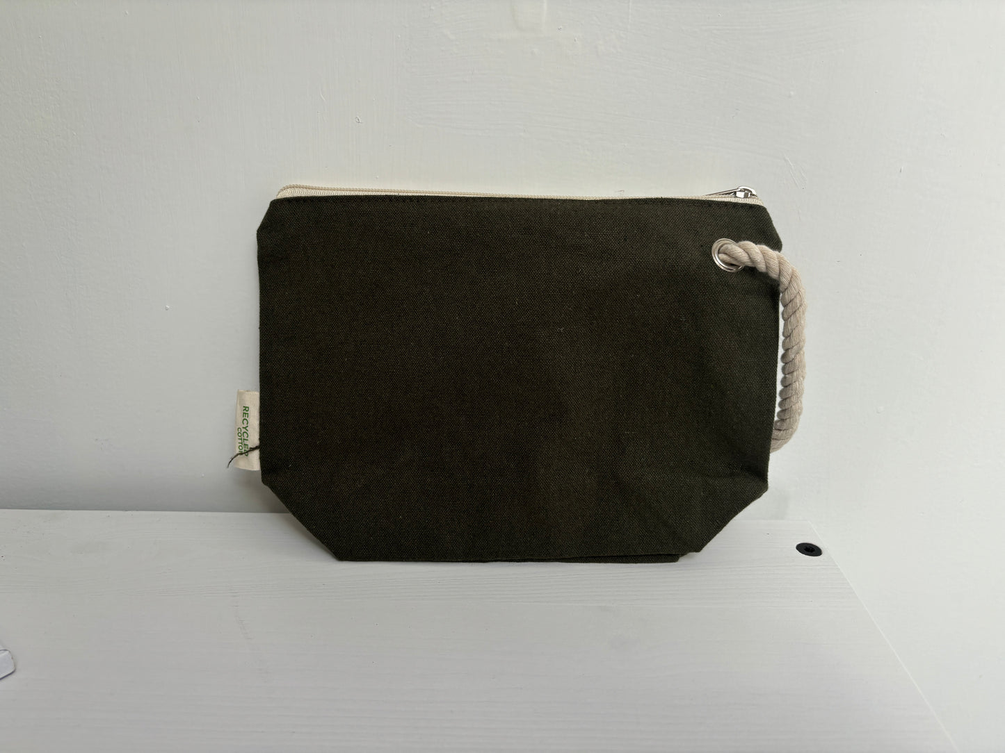 Pochette in Cotone Riciclato con Manico in Corda