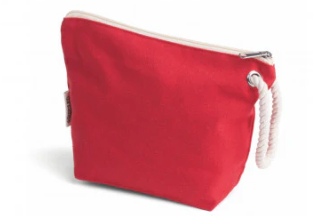 Clutch de algodón reciclado con asa de cuerda