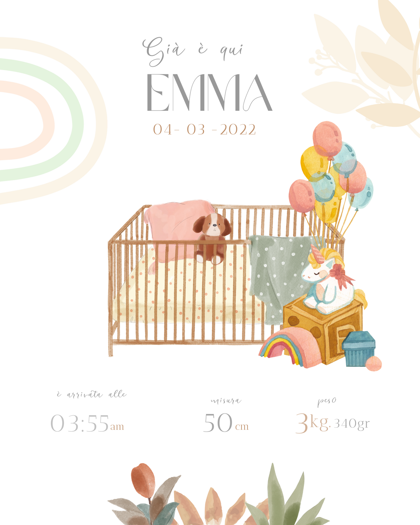 Foto de nacimiento personalizada: un recuerdo para enmarcar