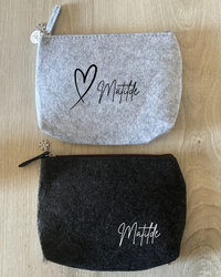 Neceser de fieltro personalizable