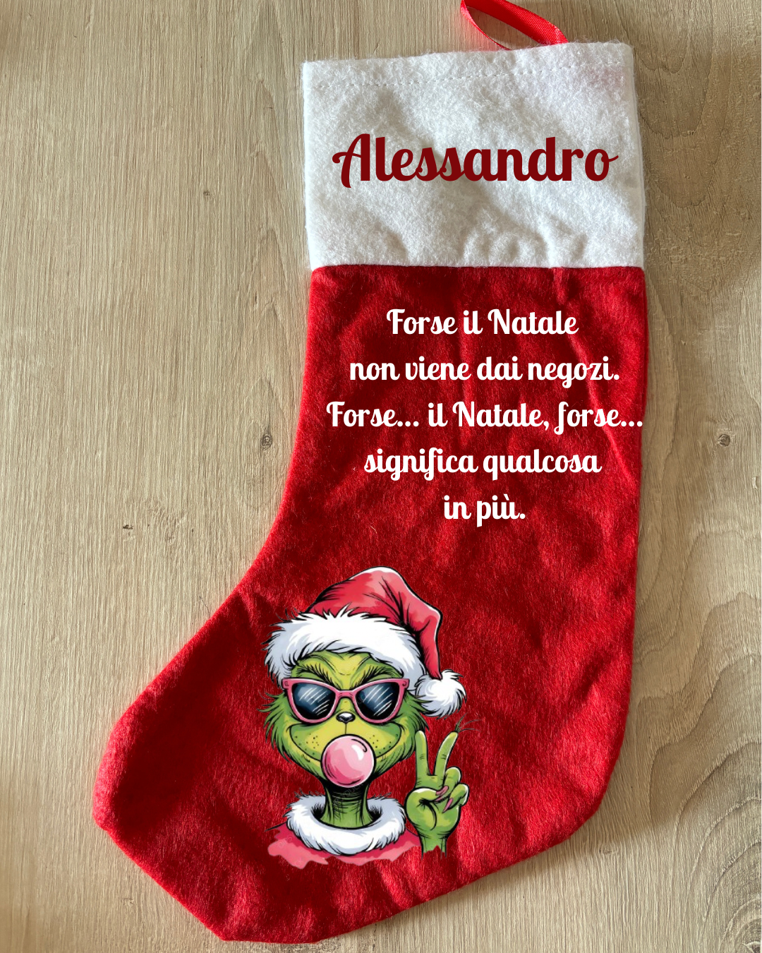 Calza di Natale personalizzata