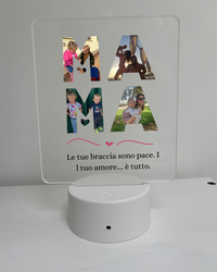 🌸 Lampada Personalizzata – Festa della Mamma 🌸