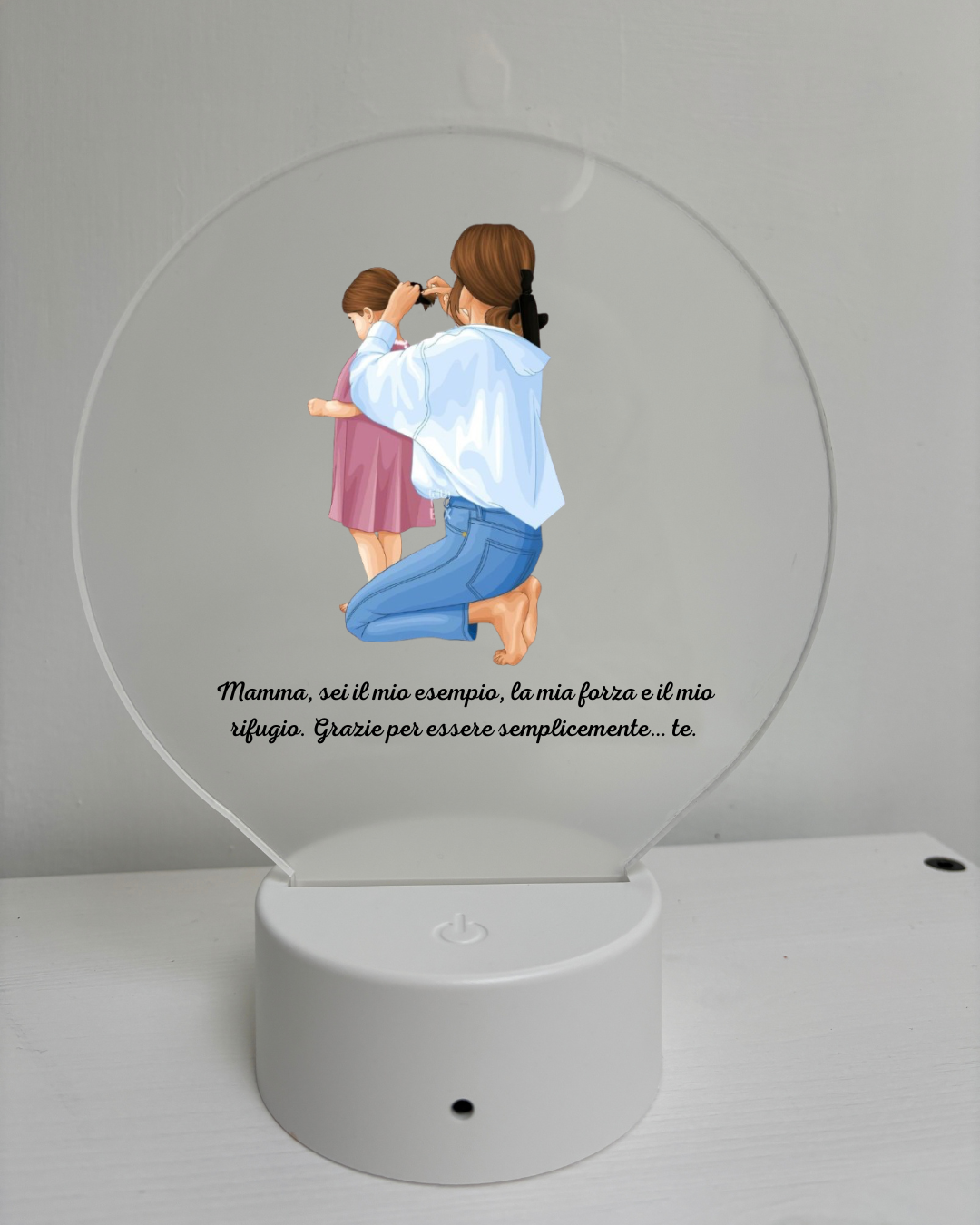 🌸 Lampada Personalizzata – Festa della Mamma 🌸