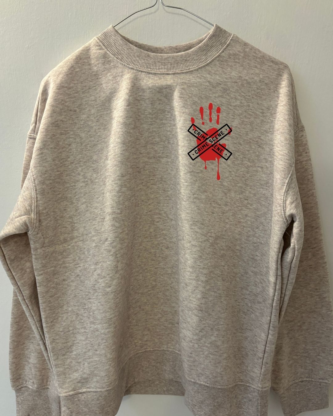 My comfort? True crime and an oversized sweatshirt.