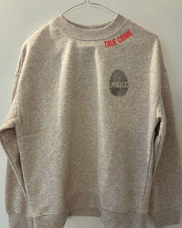 My comfort? True crime and an oversized sweatshirt.