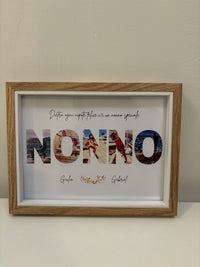 Cornice con Nome o Parola + Foto – Idea Regalo Personalizzata