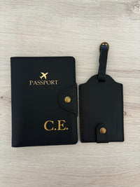 Kit Viaggio Personalizzato – Portapassaporto & Etichetta Valigia