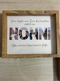 Cornice con Nome o Parola + Foto – Idea Regalo Personalizzata