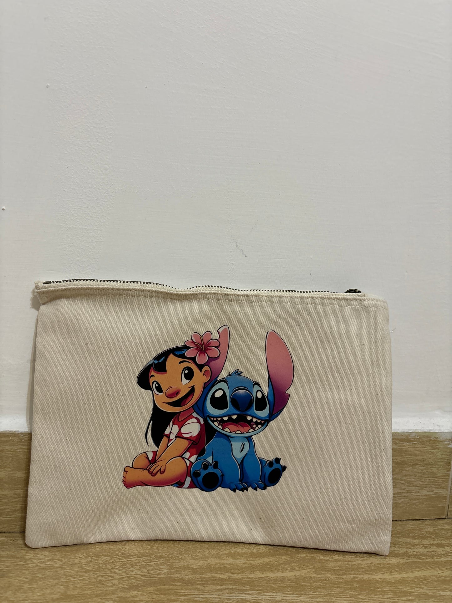 Cotton Zippered Beauty and Pencil Case – Elegance and Everyday Functionality