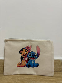 Cotton Zippered Beauty and Pencil Case – Elegance and Everyday Functionality