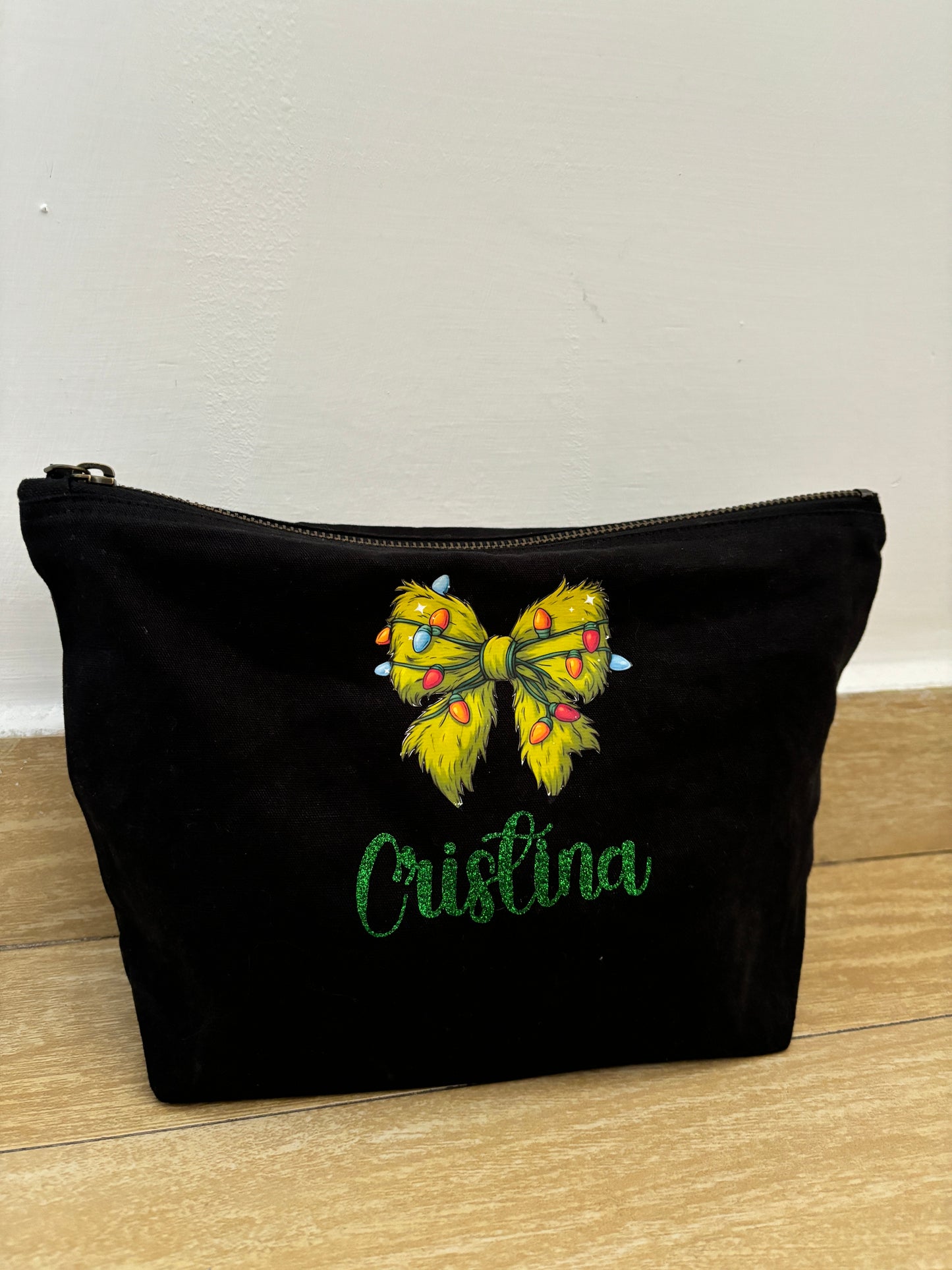 Cotton Zippered Beauty and Pencil Case – Elegance and Everyday Functionality