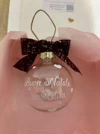 Palla di natale personalizzata