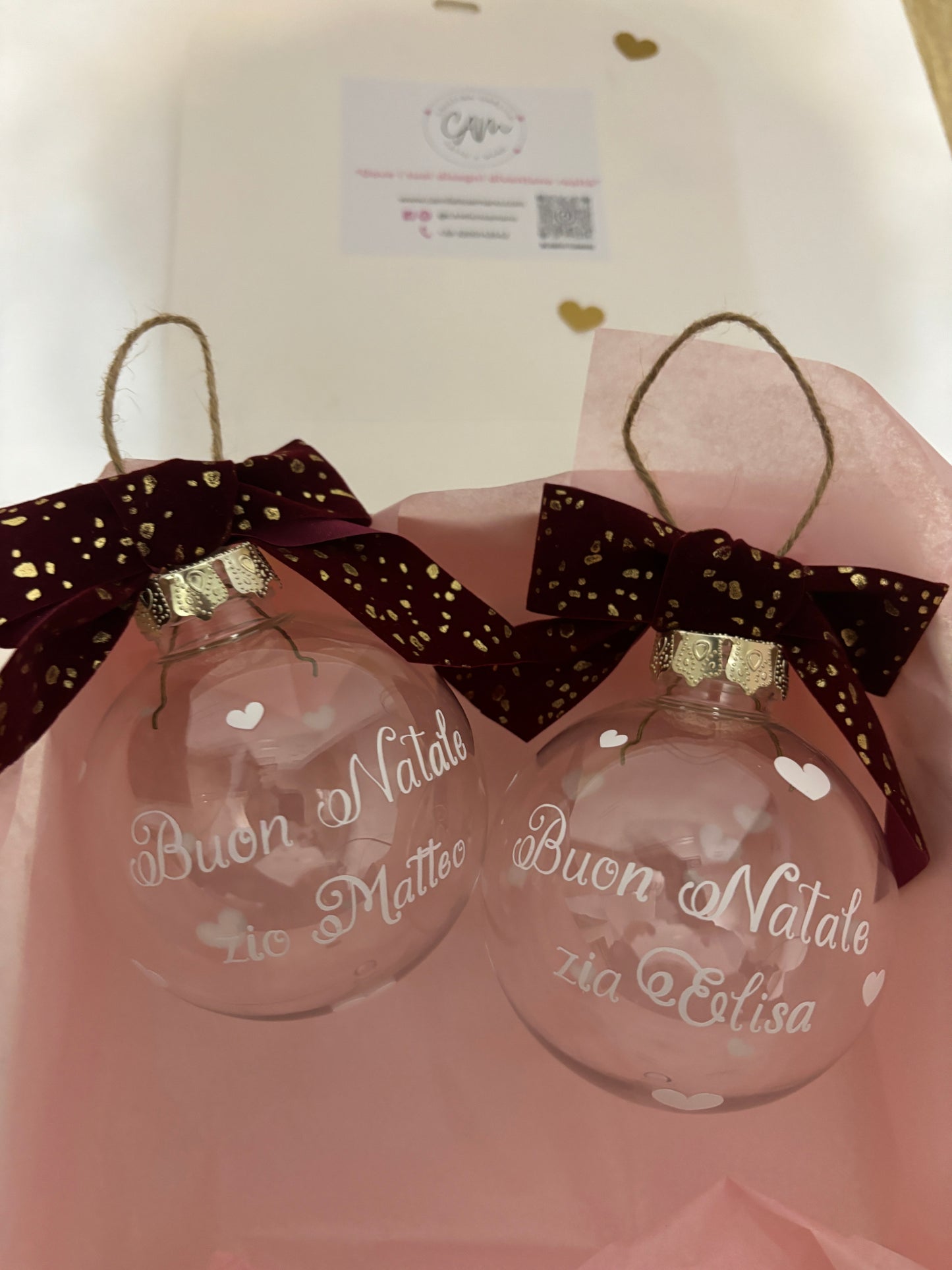 Palla di natale personalizzata