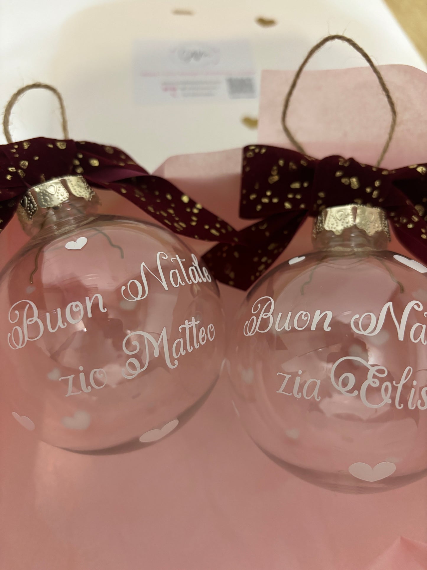 Palla di natale personalizzata