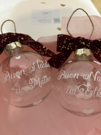 Palla di natale personalizzata