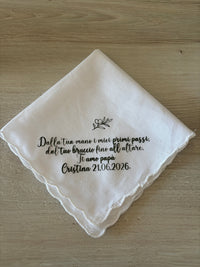 Fazzoletto Personalizzato per il Padre della Sposa – Regalo Matrimonio