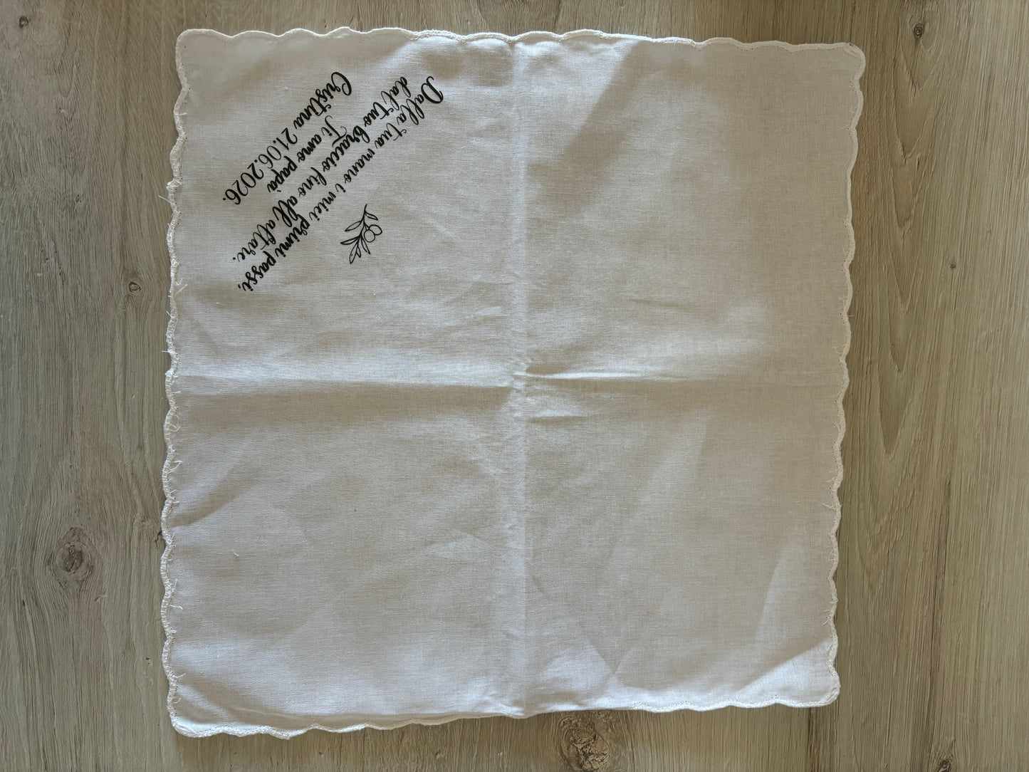 Fazzoletto Personalizzato per il Padre della Sposa – Regalo Matrimonio