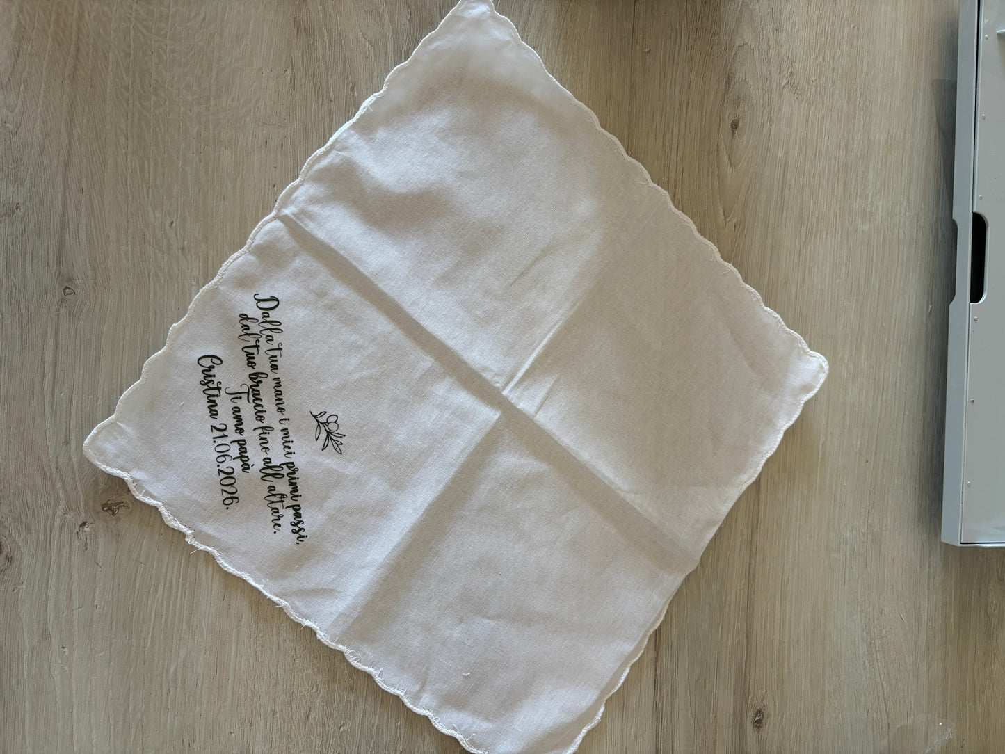 Fazzoletto Personalizzato per il Padre della Sposa – Regalo Matrimonio