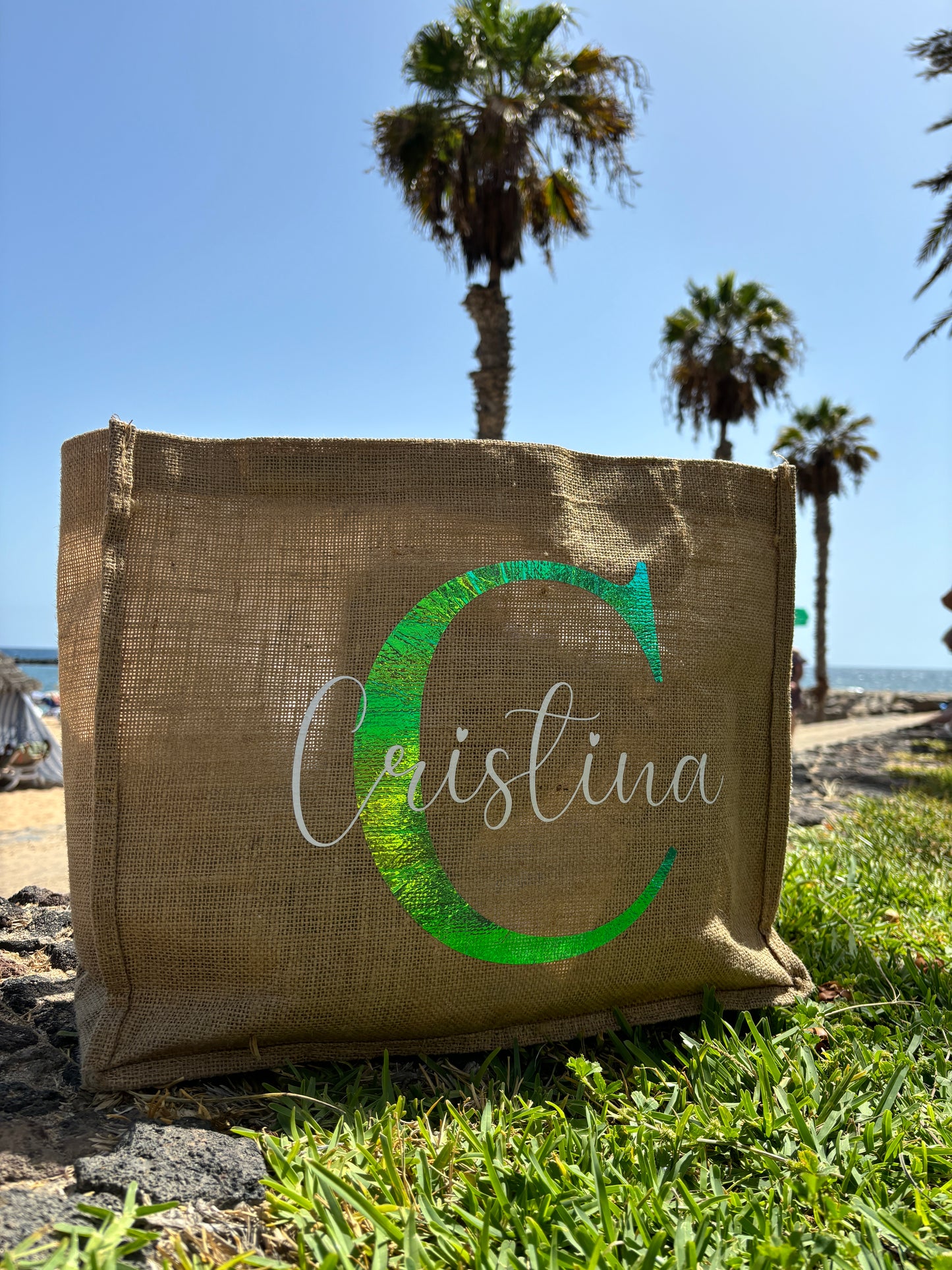 Bolsa de yute personalizada