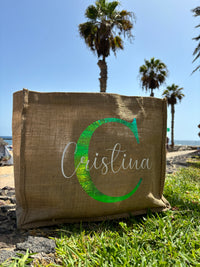 Bolsa de yute personalizada