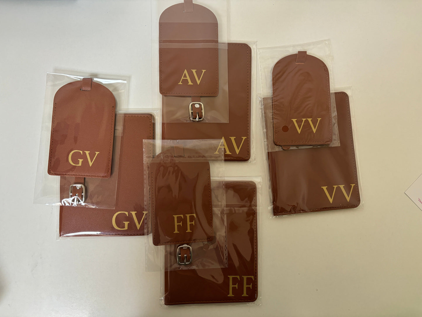 Personalized Passport Holder + Luggage Tag Kit