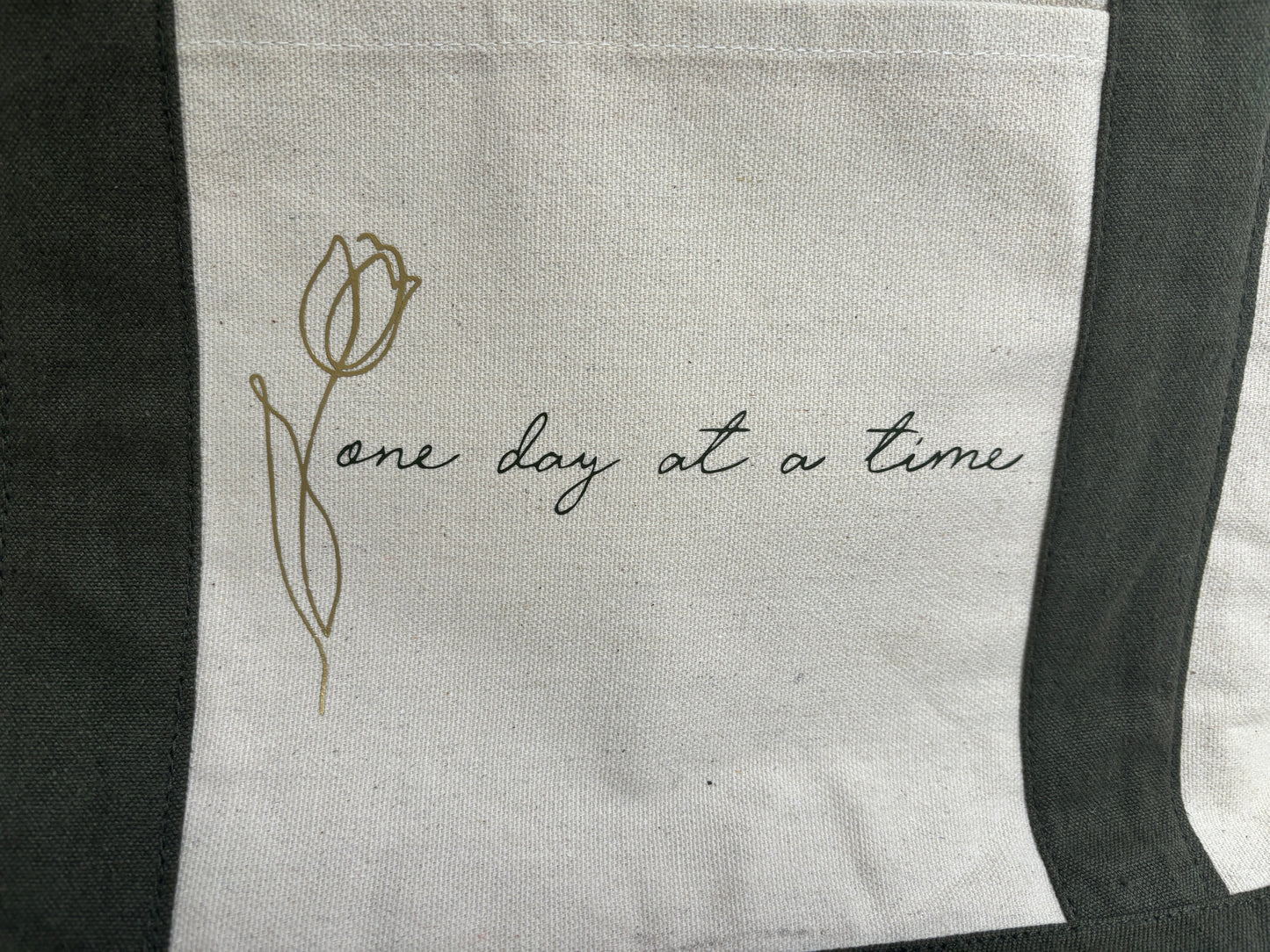 Recycled Cotton Bag with Colored Handles