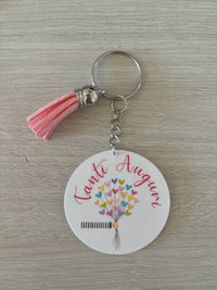 Personalized plexiglass keychain