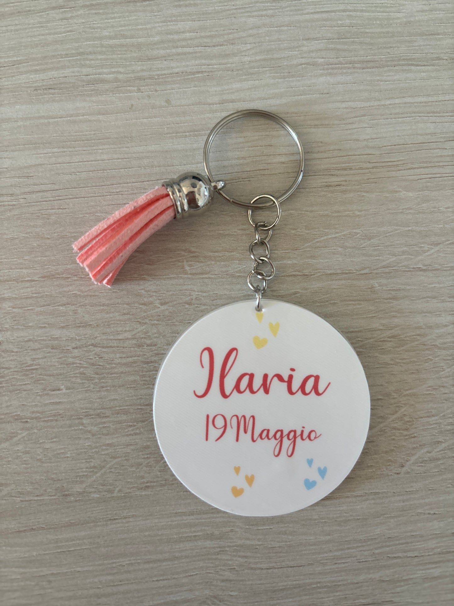 Personalized plexiglass keychain
