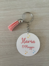 Personalized plexiglass keychain