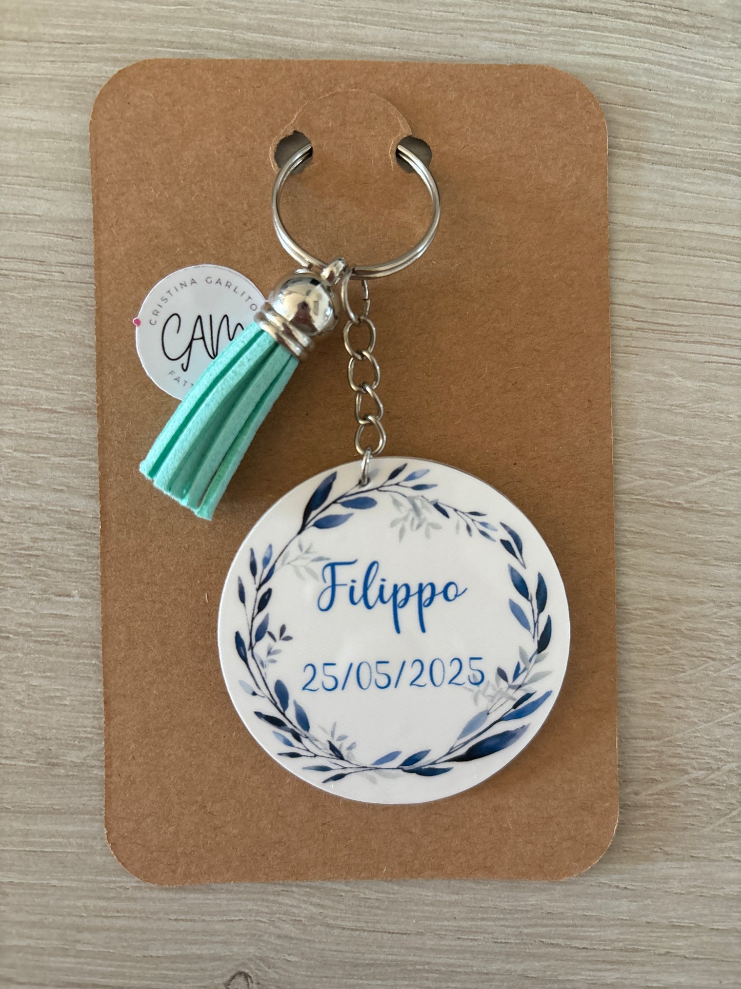 Personalized plexiglass keychain