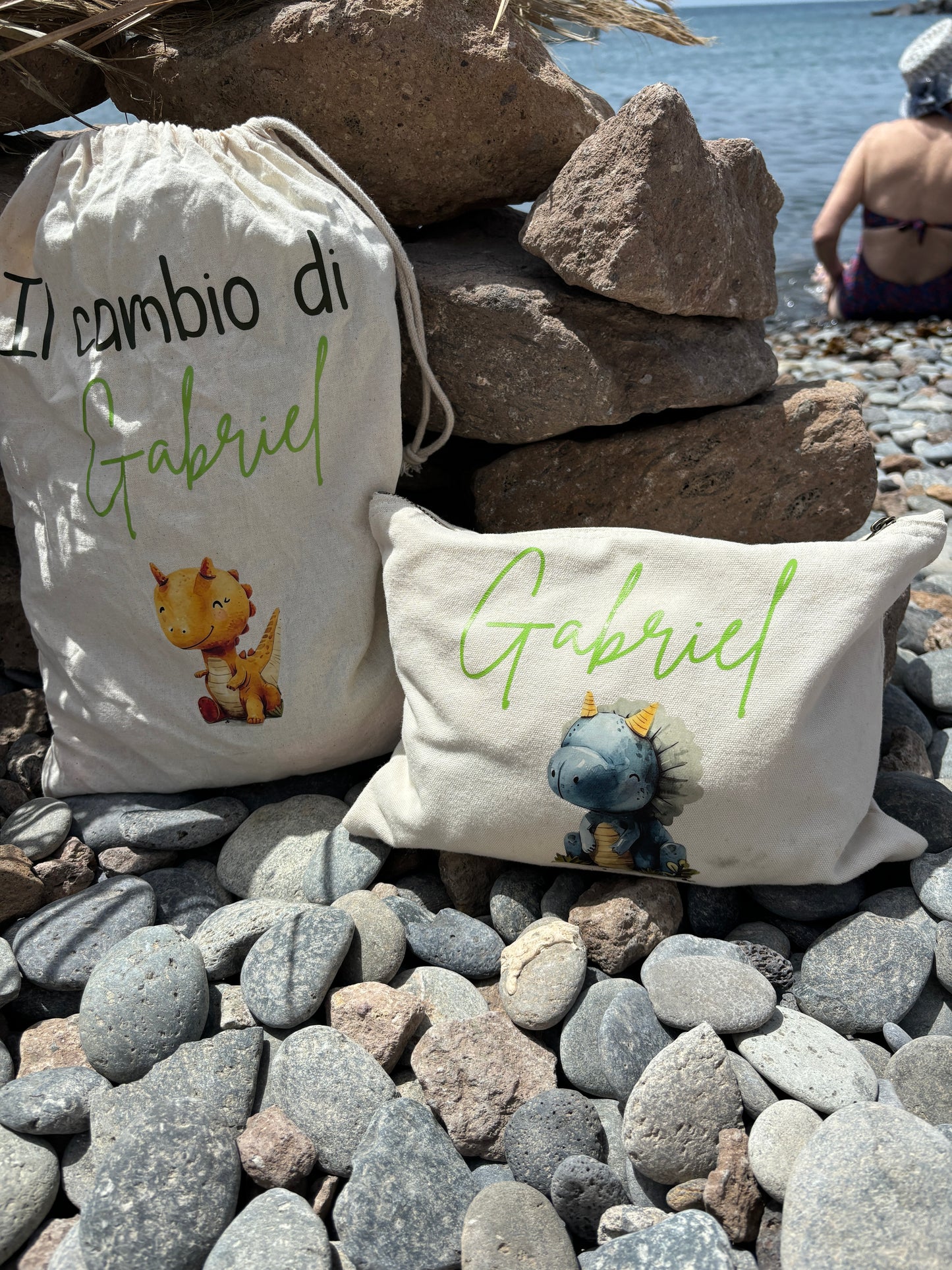 Cotton Zippered Beauty and Pencil Case – Elegance and Everyday Functionality