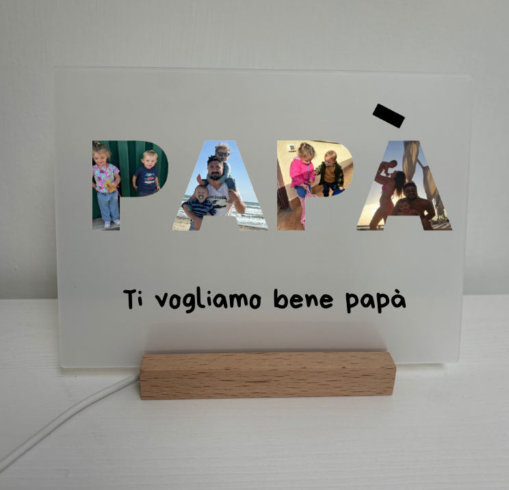 🌸 Lampada Personalizzata – Festa della Mamma 🌸