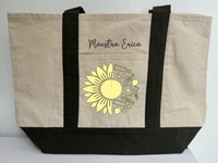 Recycled Cotton Bag with Colored Handles