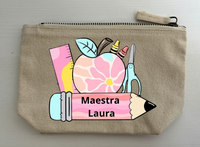 🎀 Personalized 100% Cotton Pouch