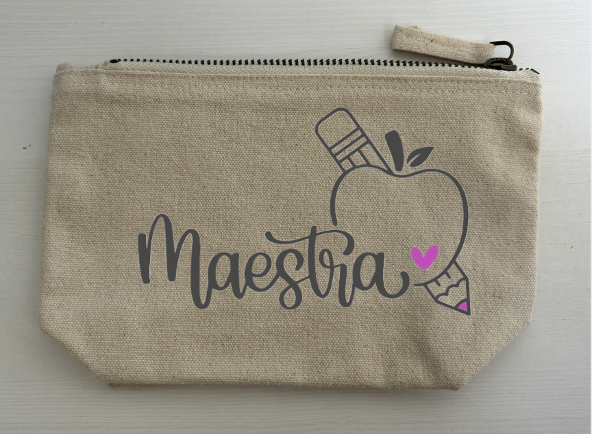🎀 Personalized 100% Cotton Pouch