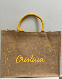 Bolsa de yute personalizada