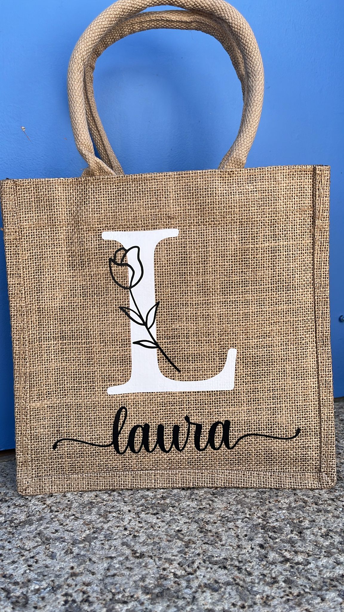 Bolsa de yute personalizada