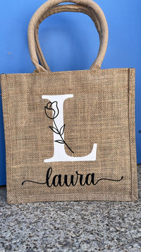 Bolsa de yute personalizada