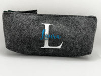Personalized felt pencil case