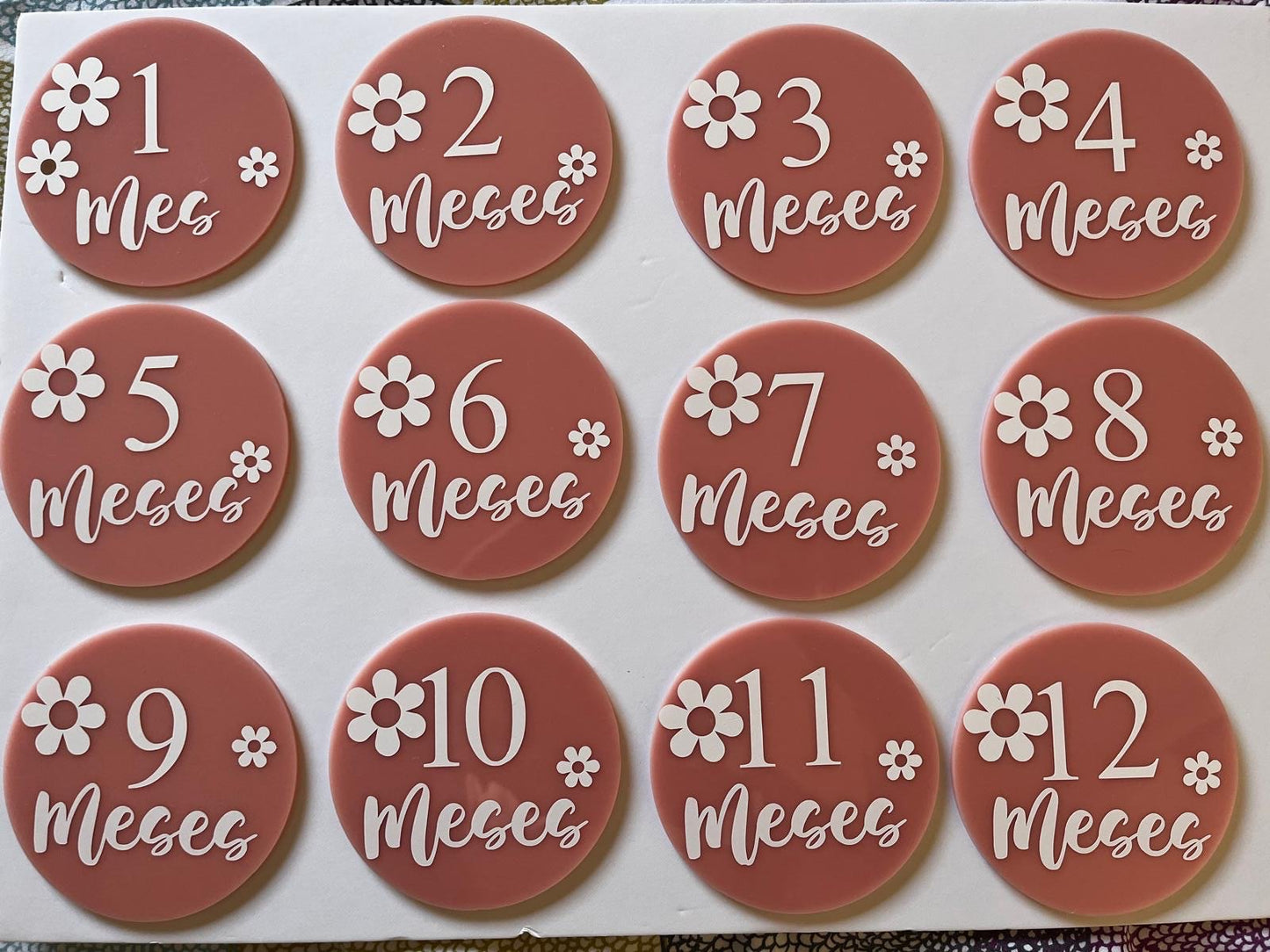 Circoli di Plexiglass Personalizzati per Foto Mensili del Tuo Bebè 🌟