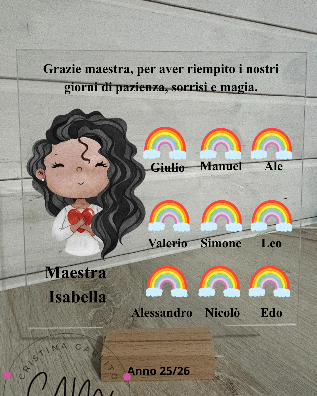 Cornice Personalizzata “Dietro Ogni Piccolo Sogno